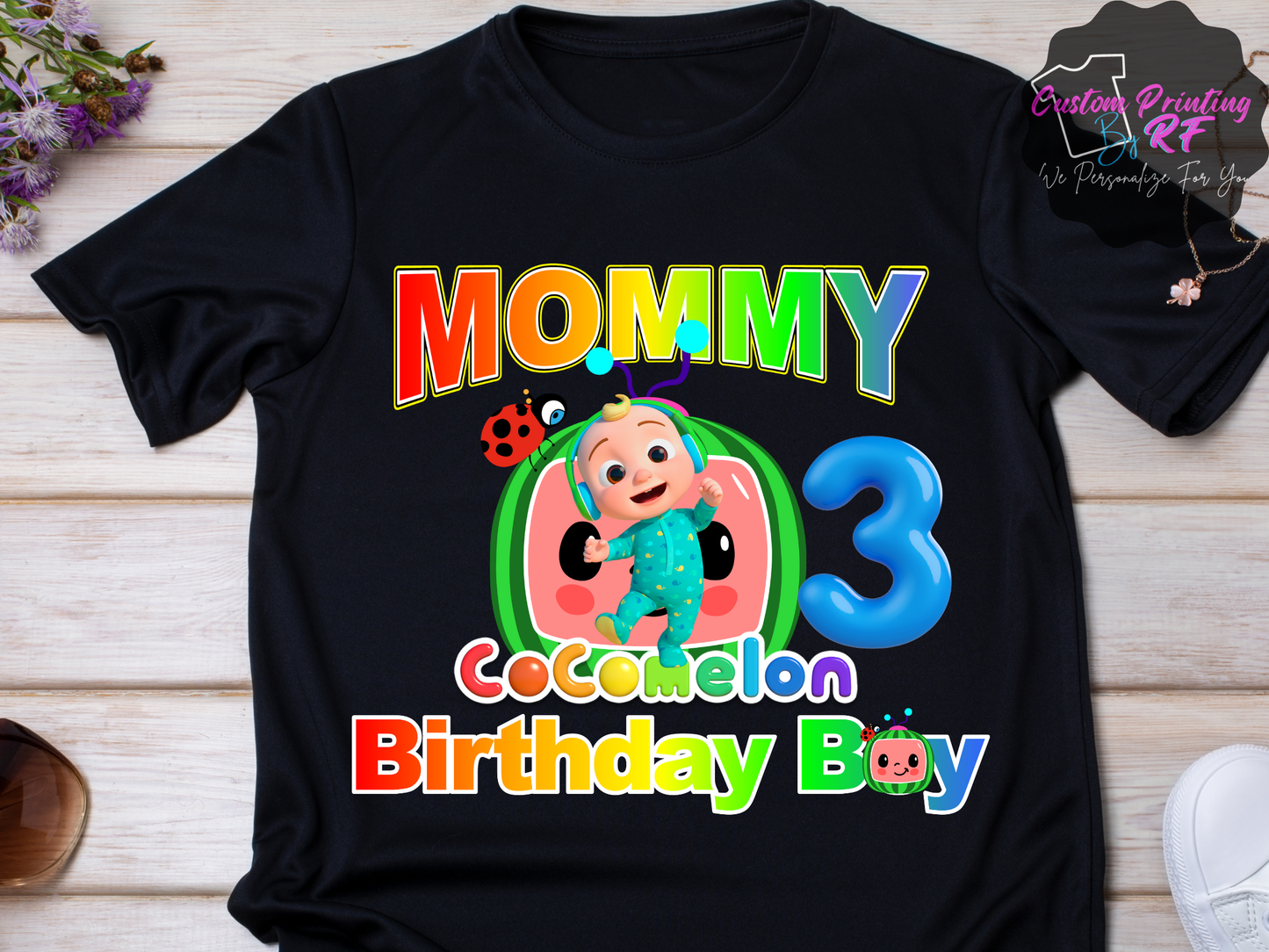 Cocomelon JJ Birthday Boy Shirt, Family Matching T-Shirts