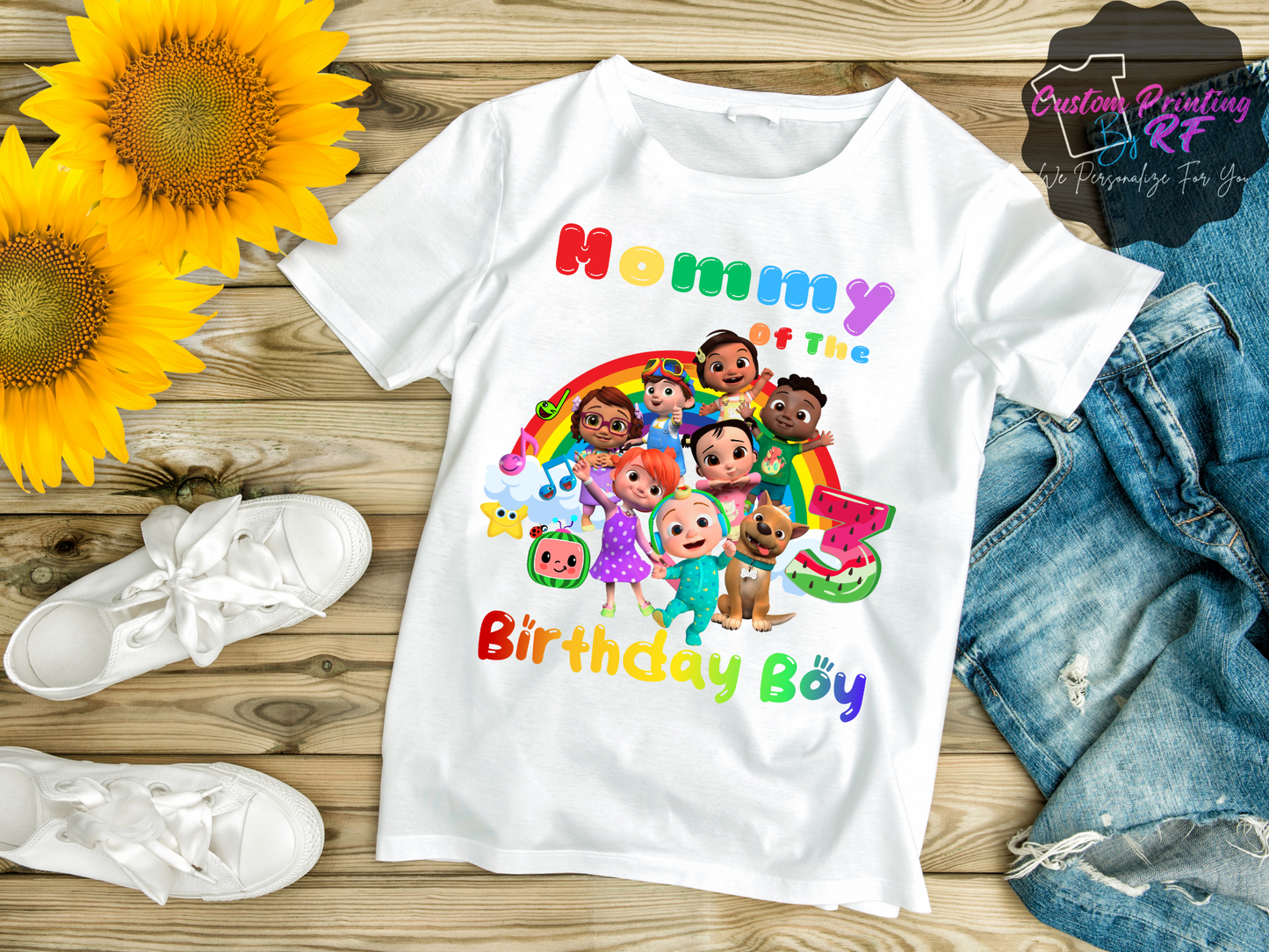 Cocomelon Toddler Birthday Shirt, Family Matching T-Shirts