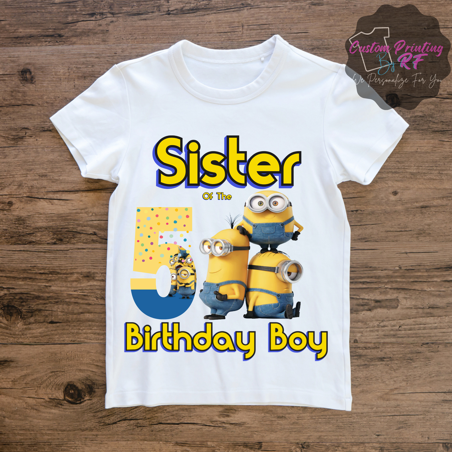 Minions Birthday Boy Shirt, Family Matching T-Shirts