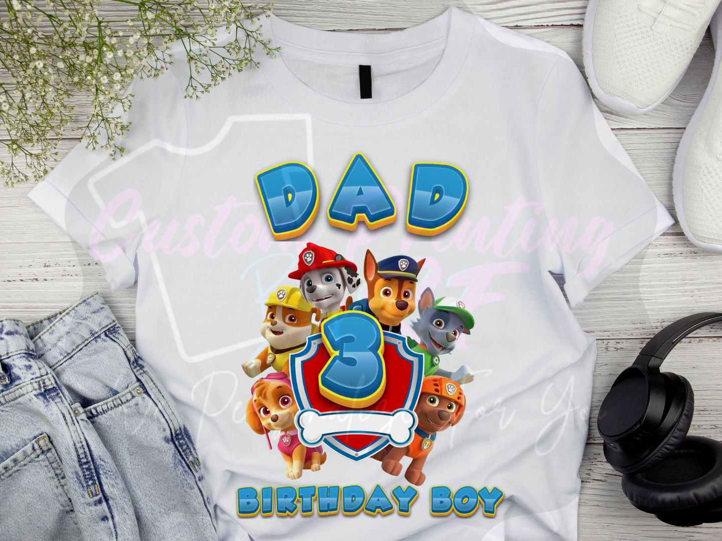 Pawn Patrol Birthday Boy Shirt, Custom Family Matching T-Shirts