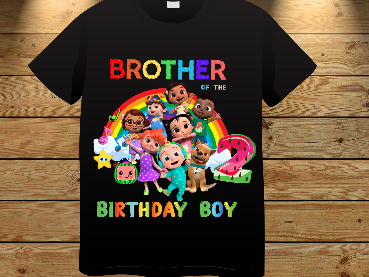 Cocomelon Birthday Boy Shirt, Family Matching T-Shirts