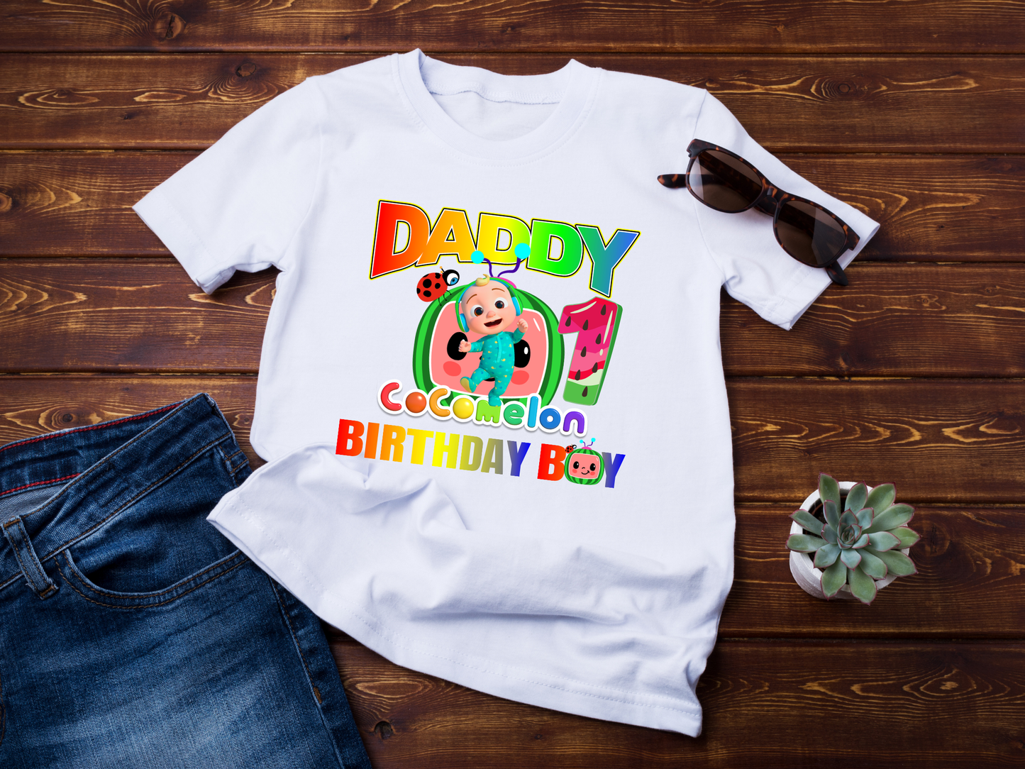 Cocomelon Birthday Boy Shirt, Family Matching T-Shirts