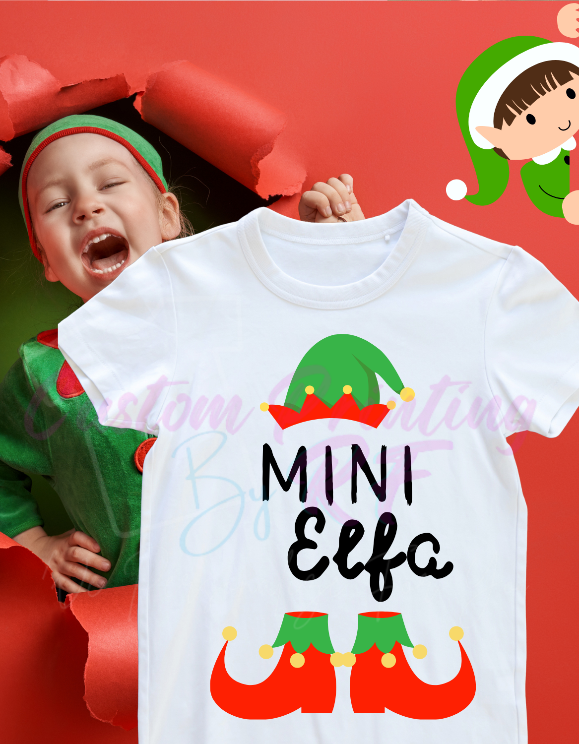 Christmas Elfo Custom Shirts, Personalized Family Matching Shirt