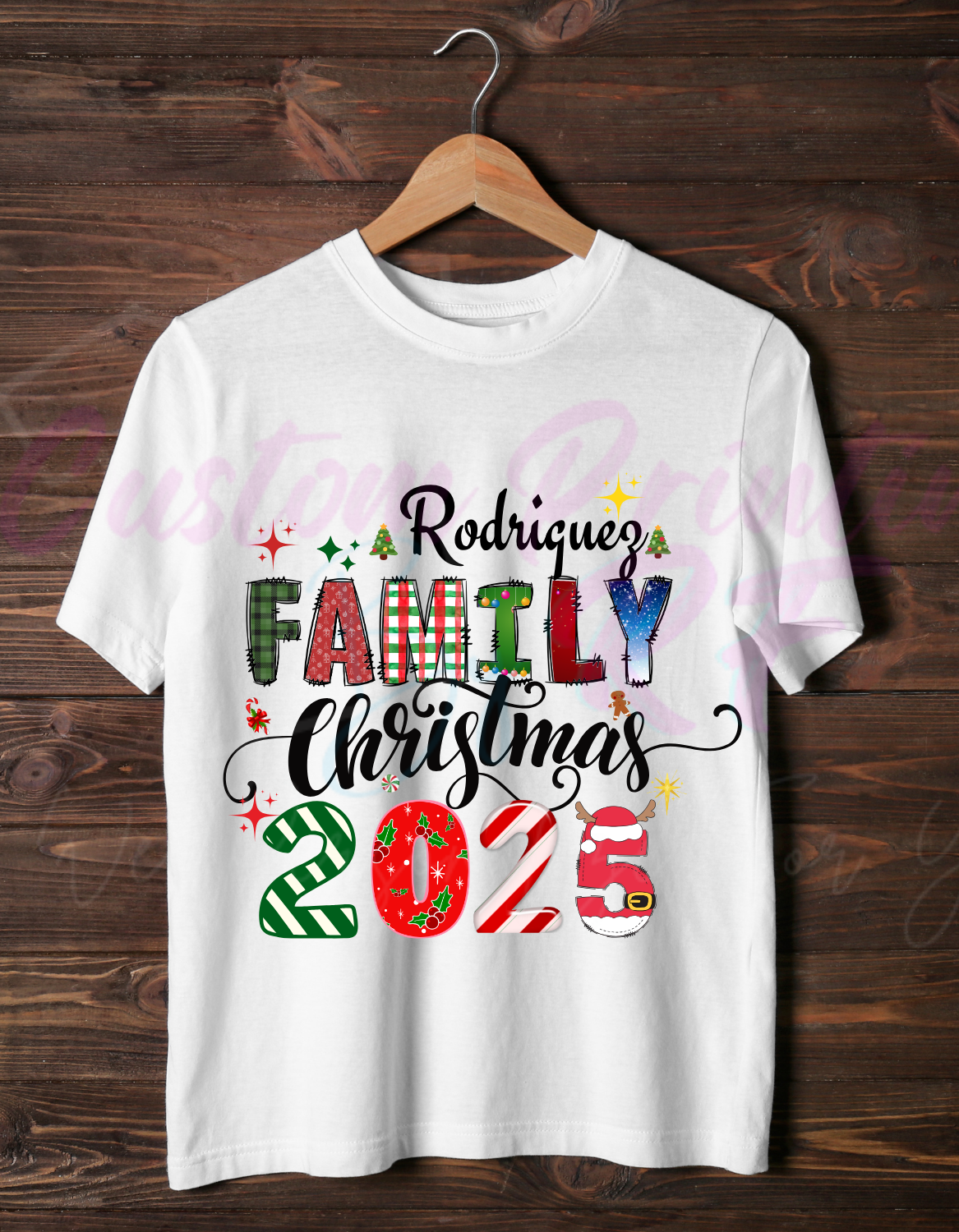 2025 Christmas Custom Shirts, Personalized Family Matching Shirt