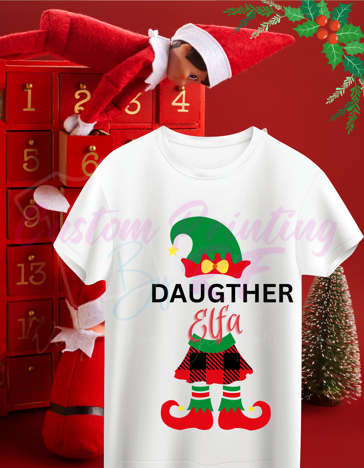 Christmas Elf Family Matching Shirts, Personalized Family Matching Shirt