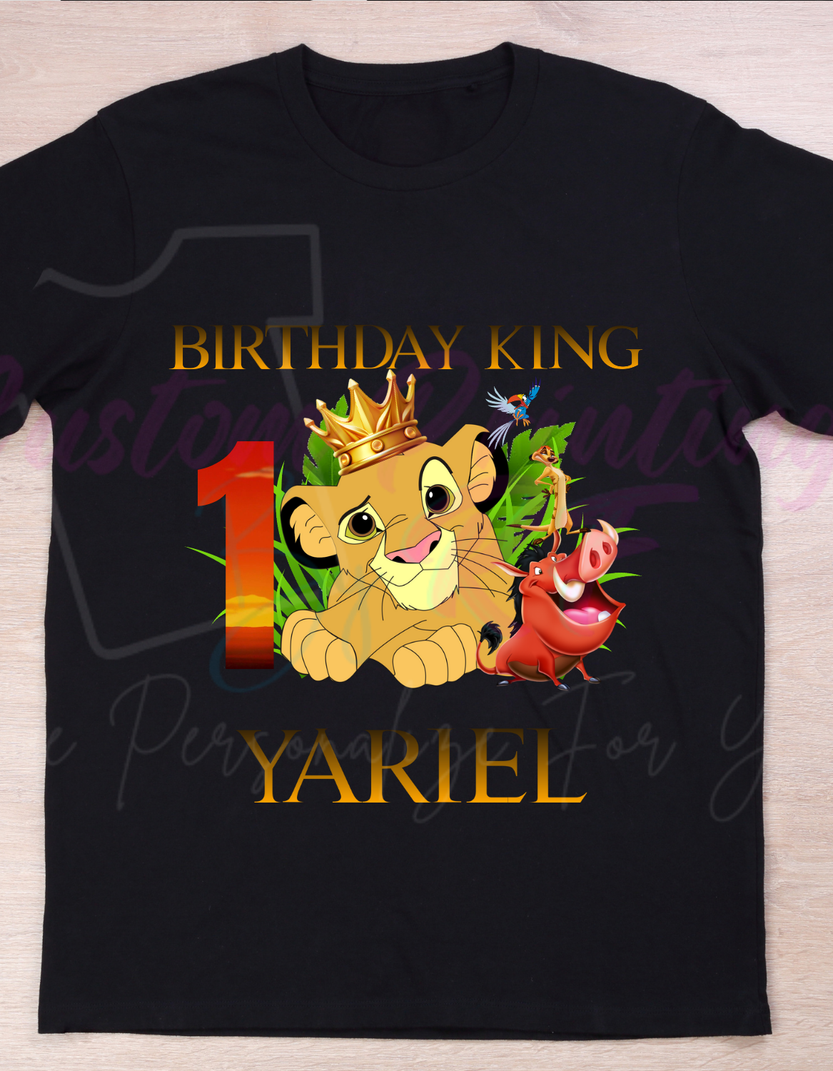 Lion King Birthday Shirt, Family Matching T-Shirts