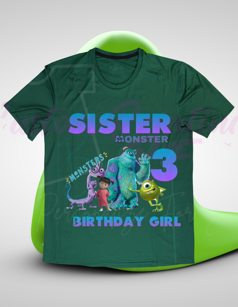 Monster inc Disney Birthday Shirt, Family Matching T-Shirts