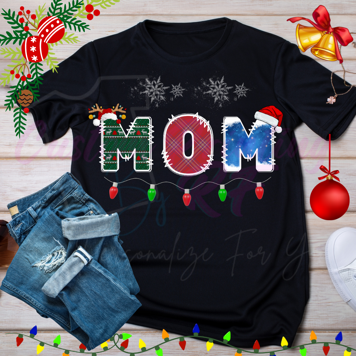 2025 Christmas Custom Shirts, Personalized Family Matching Shirt