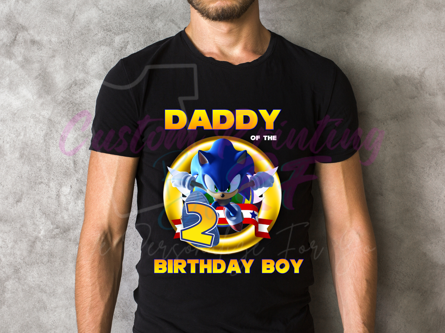 Sonic Birthday Shirt, Custom Family Matching T-Shirts