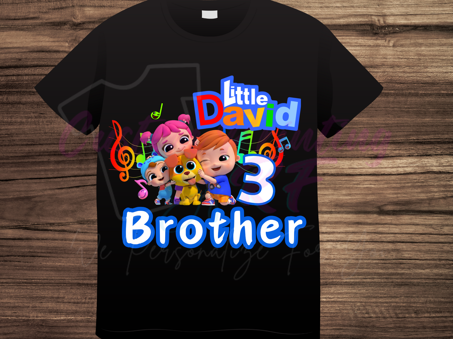 Little Baby Bum Personalized Birthday Shirt, Family Matching T-Shirts