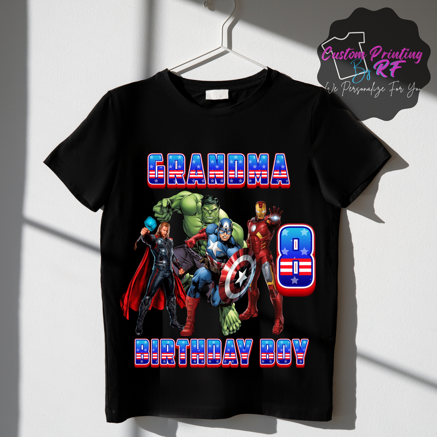 Marvel Birthday Boy Shirt, Custom Family Matching T-Shirts