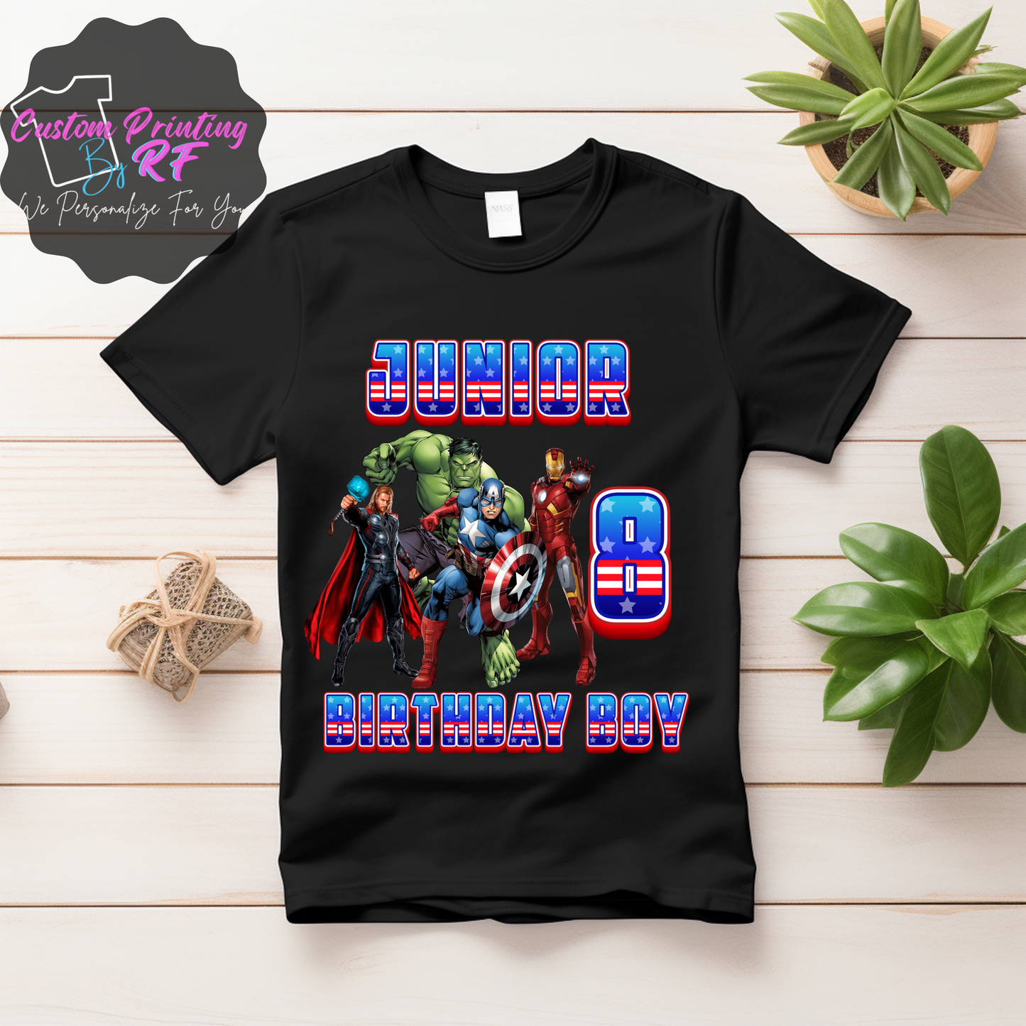 Marvel Birthday Boy Shirt, Custom Family Matching T-Shirts