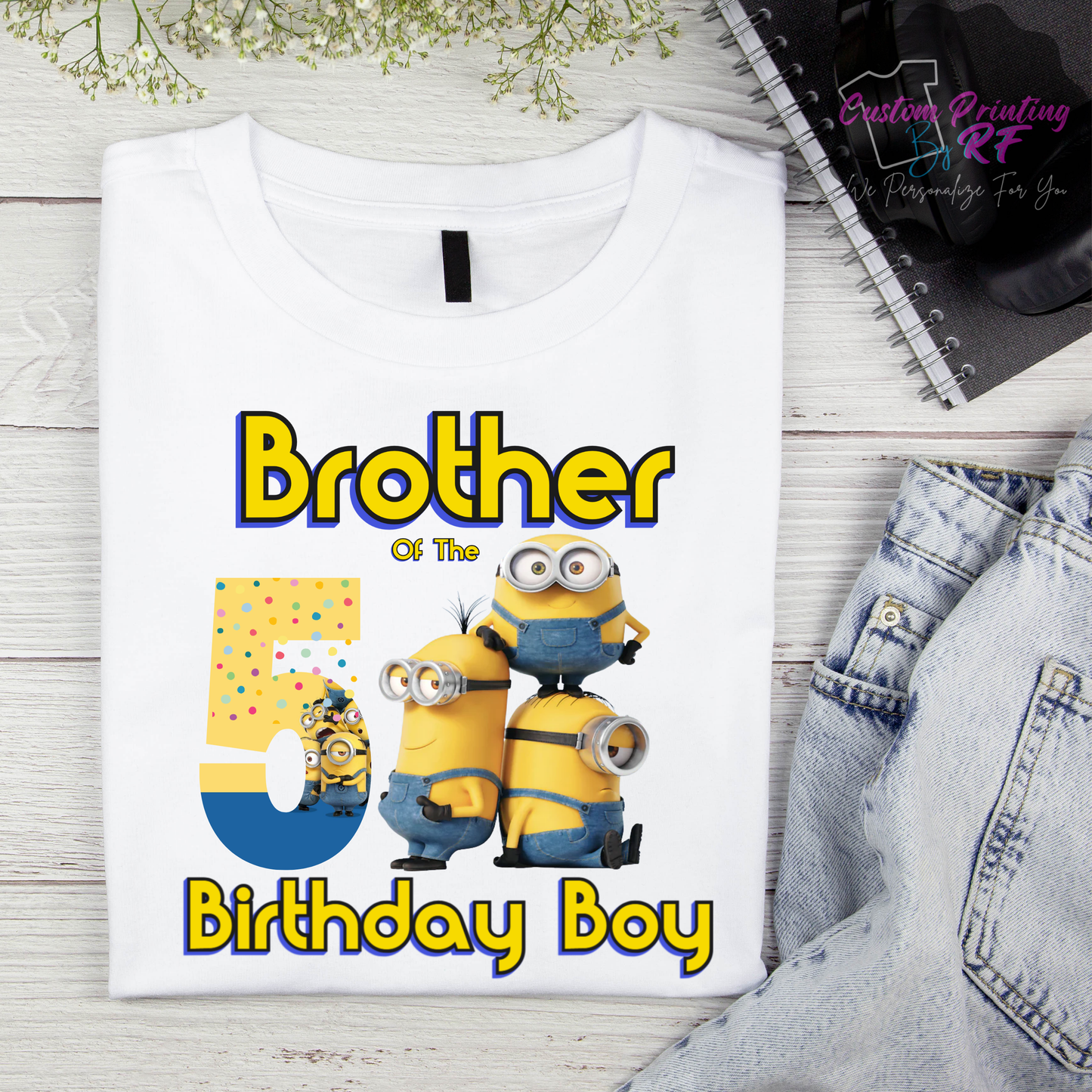Minions Birthday Boy Shirt, Family Matching T-Shirts