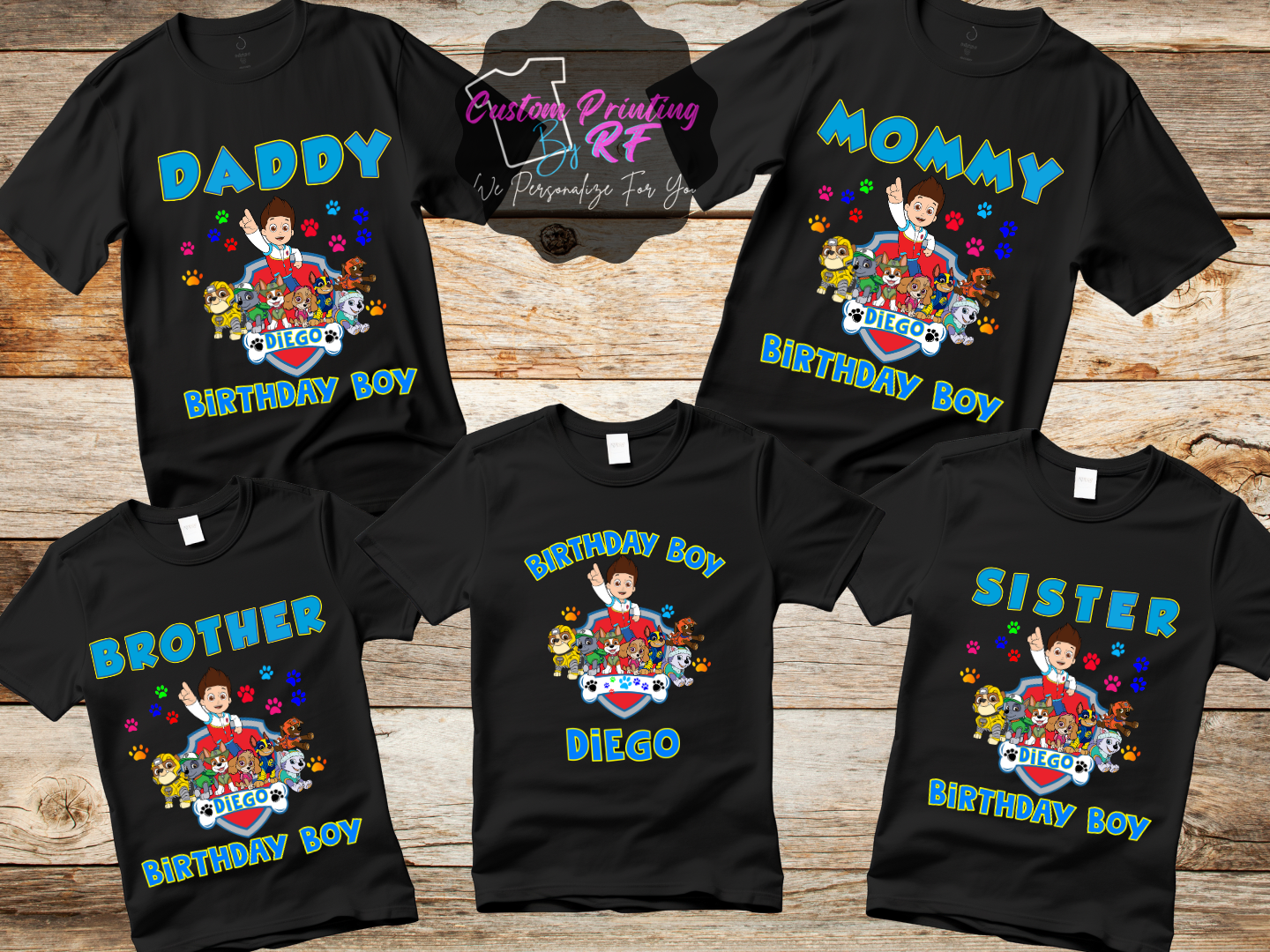 Pawn Patrol Birthday Boy Shirt, Family Matching T-Shirts
