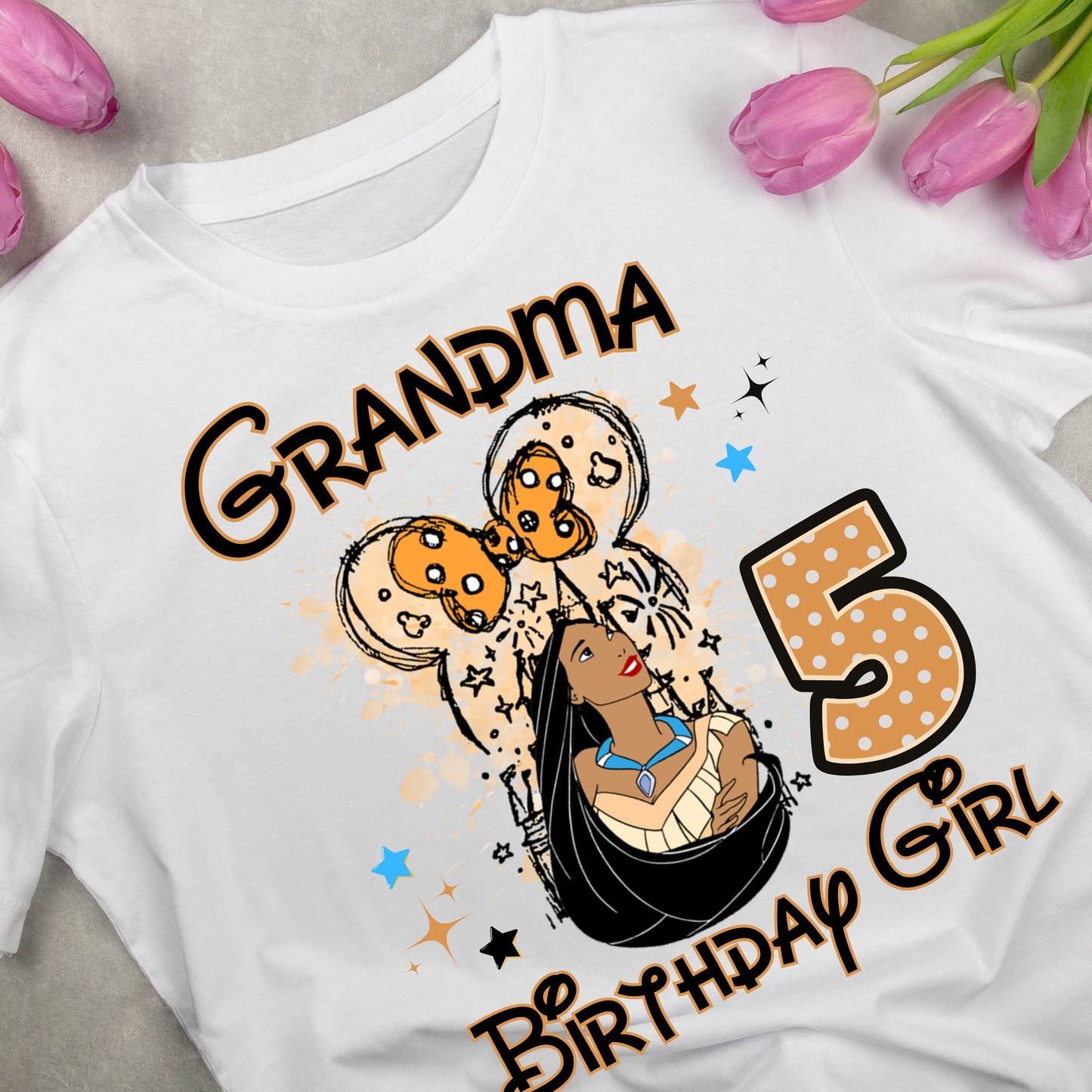 Disney Princess Birthday Shirt Custom Family Matching Shirts