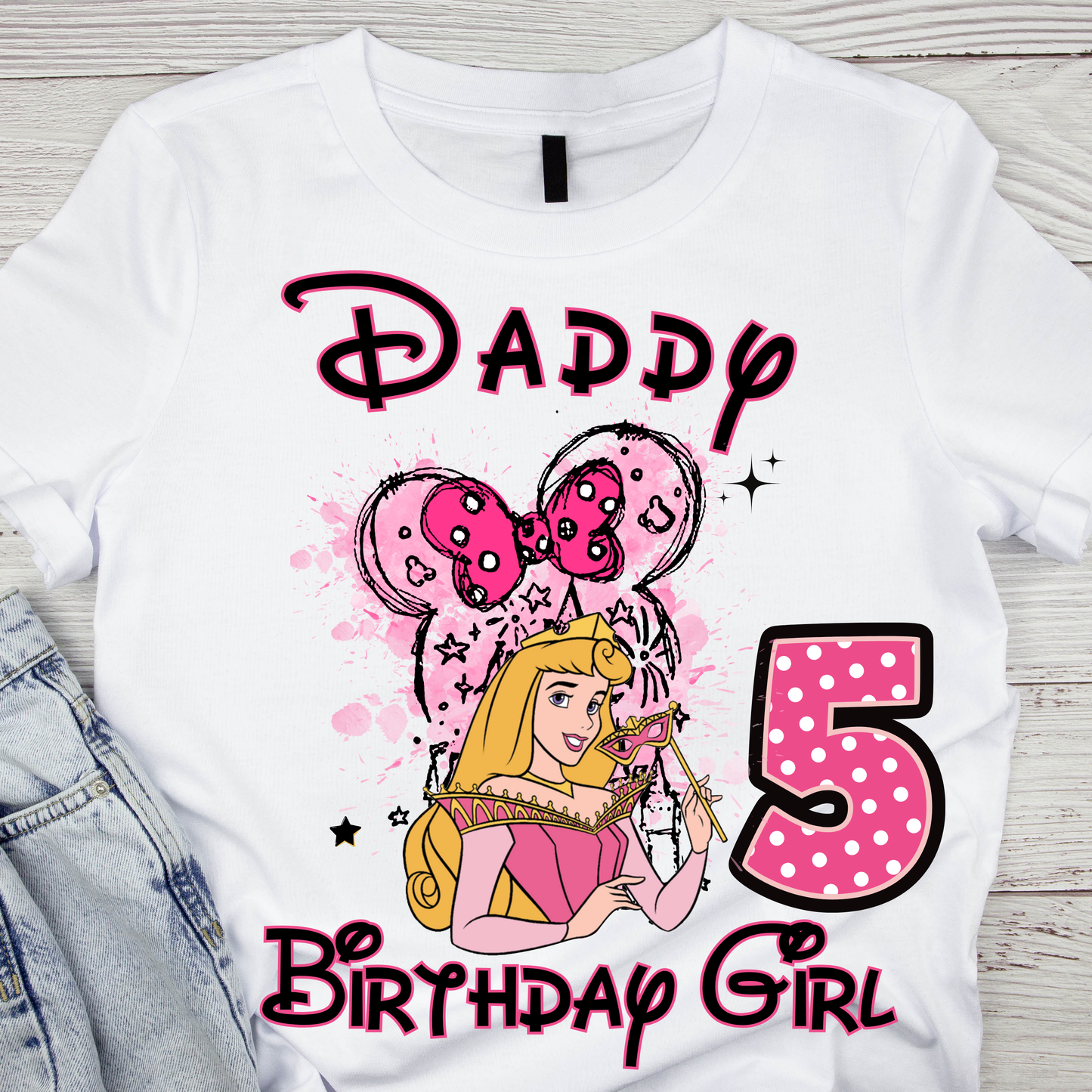 Disney Princess Birthday Shirt Custom Family Matching Shirts
