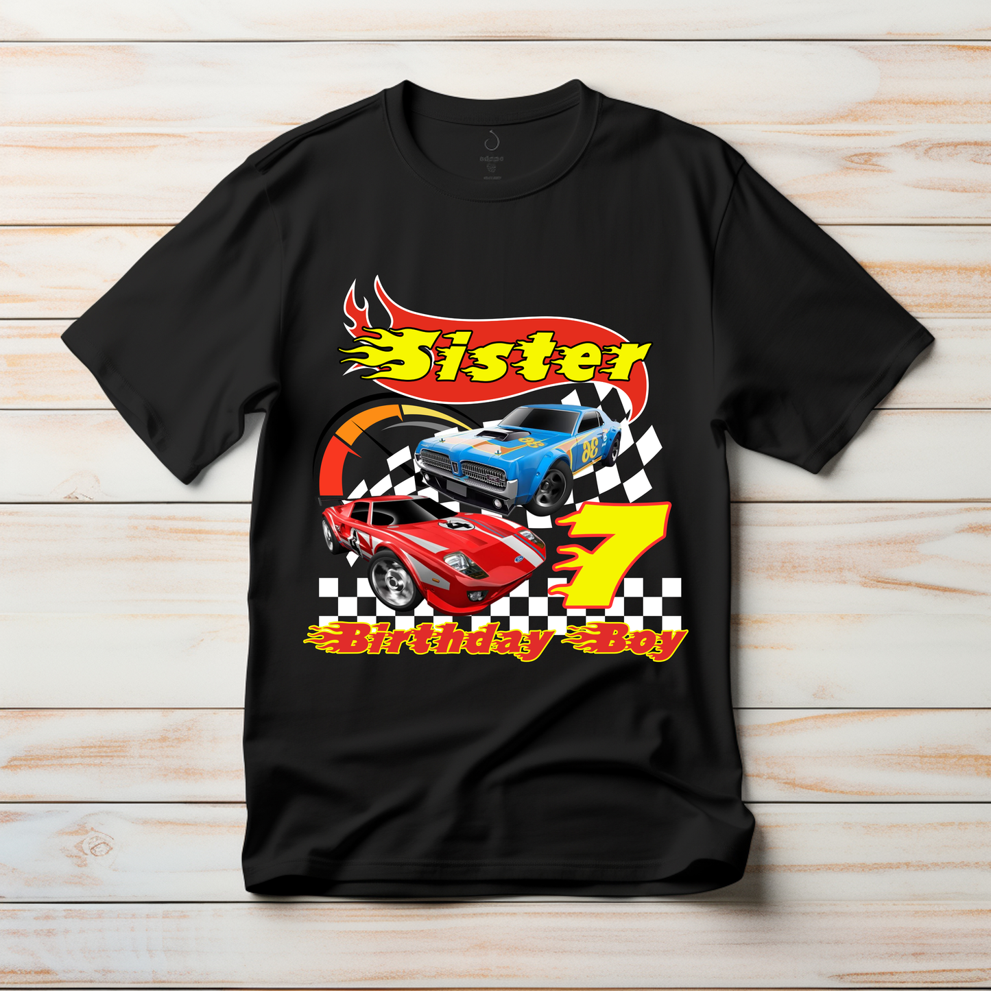 Hot Wheels Birthday Boy Shirt, Family Matching T-Shirts