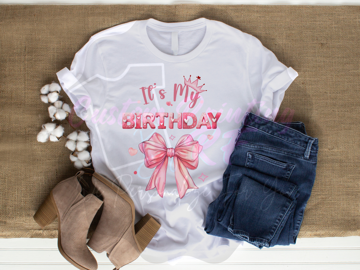 Its My Birthday Custom Shirt, Family and Friends Matching T-shirt