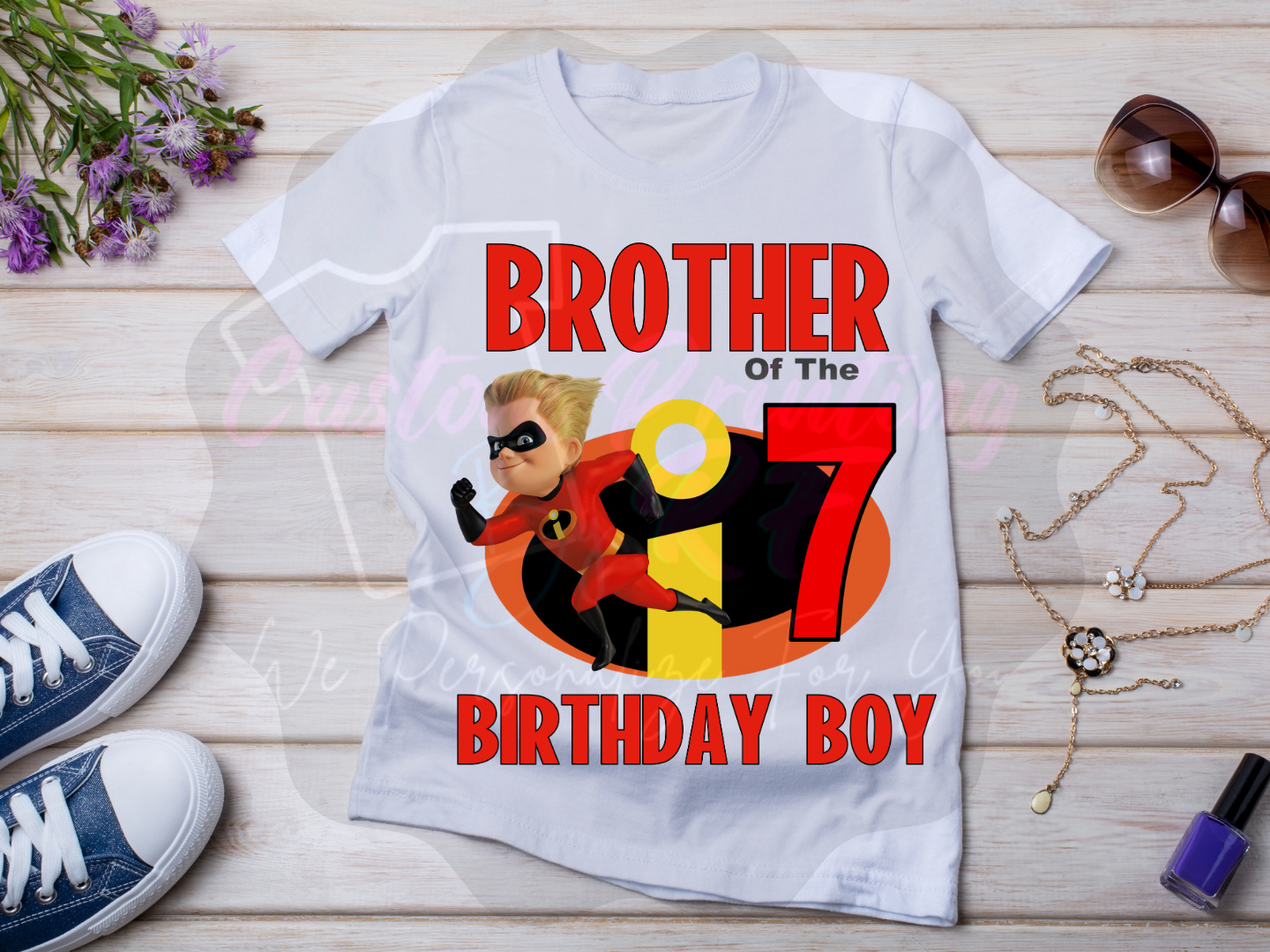 Incredibles Birthday Boy Shirt, Family Matching T-Shirts