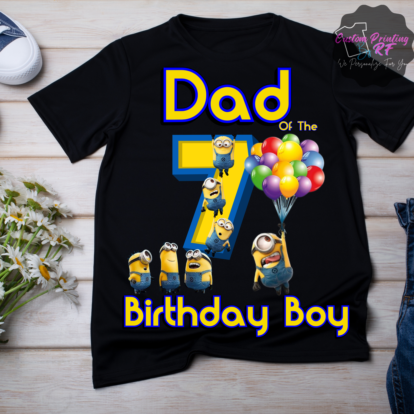 Minions Birthday Boy Shirt, Family Matching T-Shirts