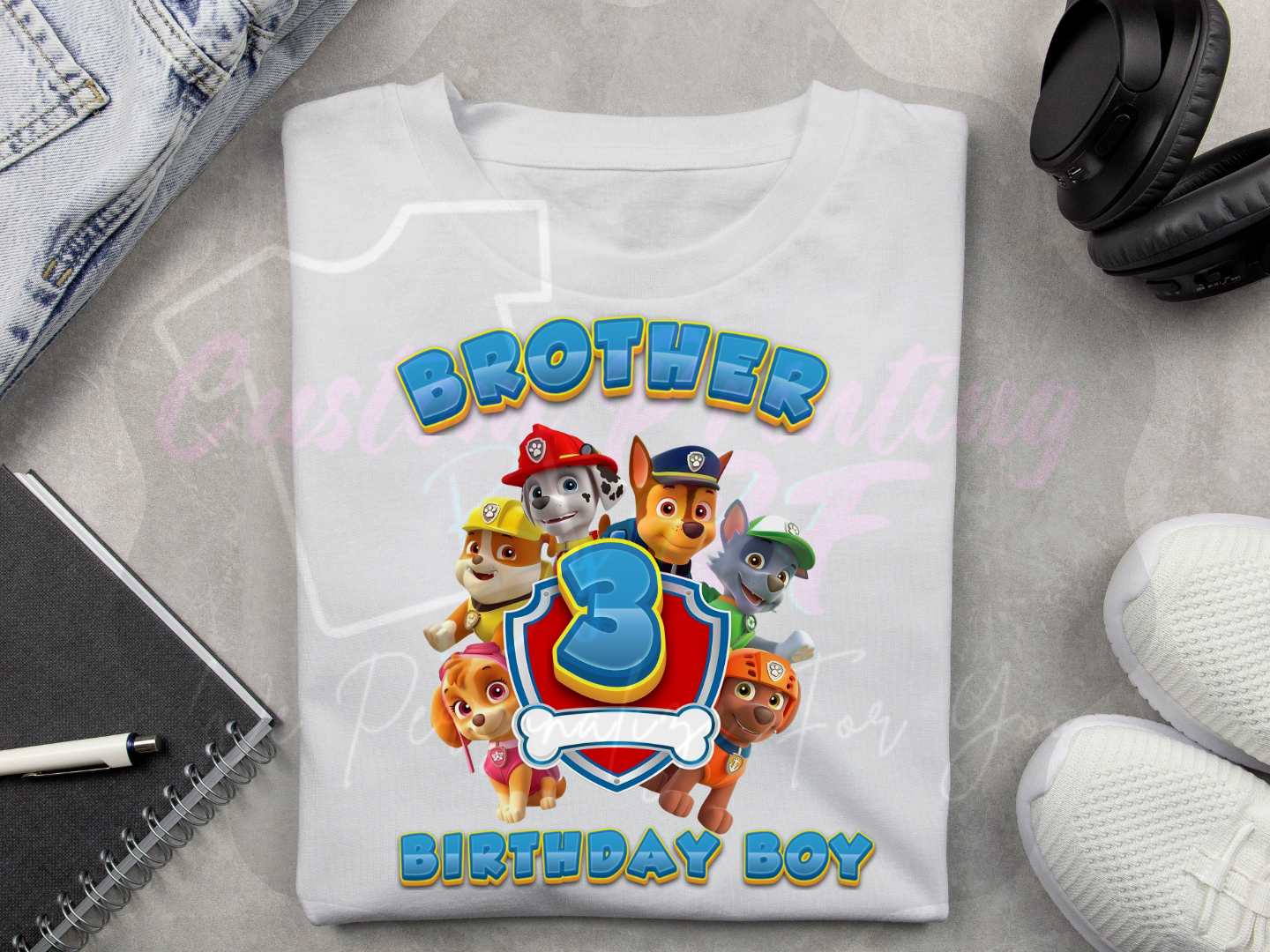 Pawn Patrol Birthday Boy Shirt, Custom Family Matching T-Shirts
