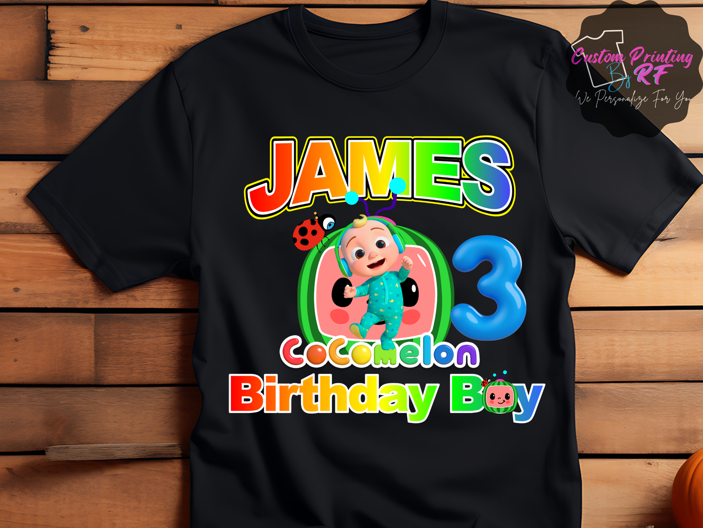 Cocomelon JJ Birthday Boy Shirt, Family Matching T-Shirts