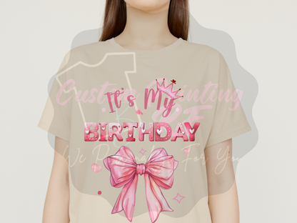 Its My Birthday Custom Shirt, Family and Friends Matching T-shirt