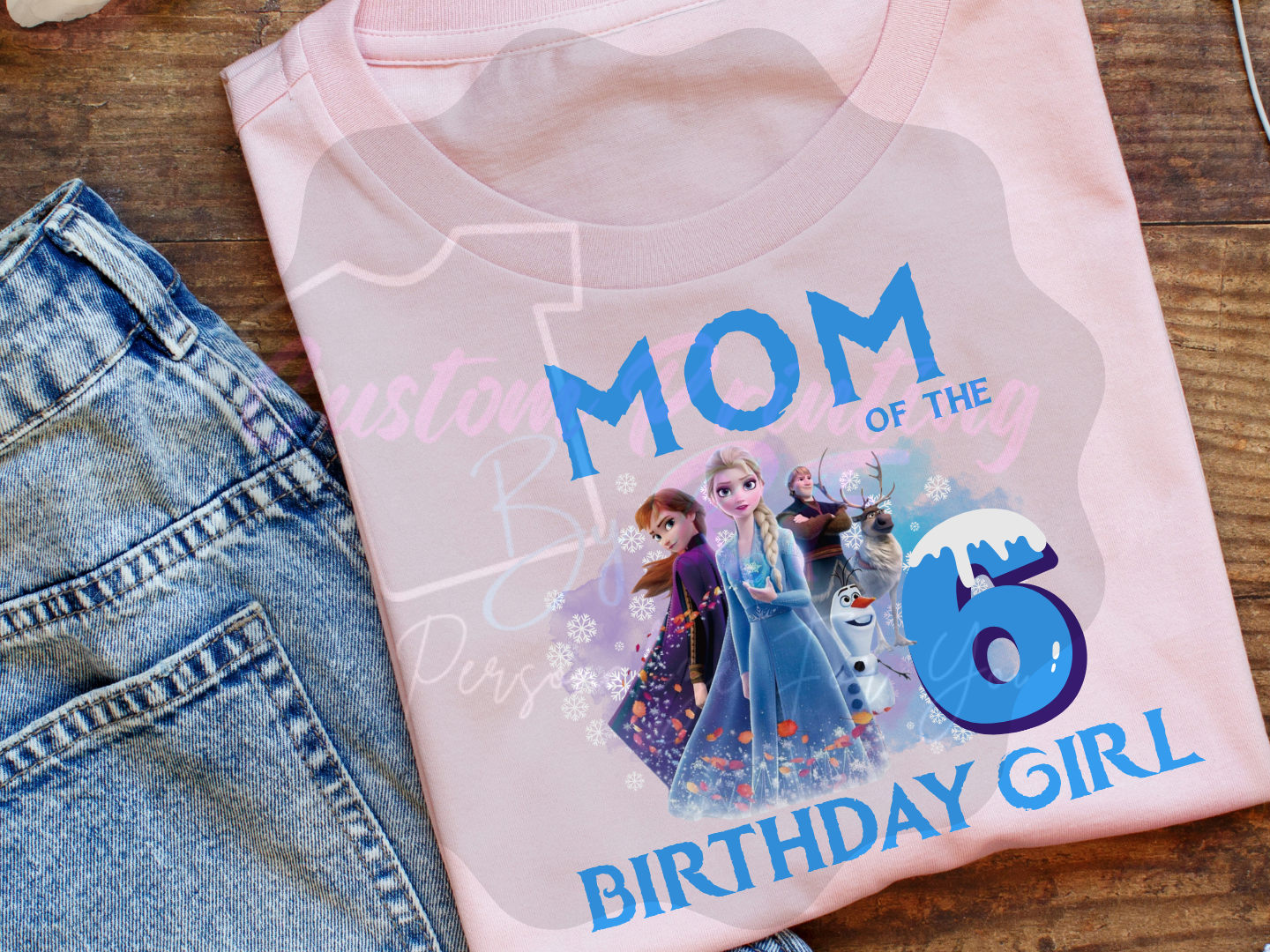 Disney Frozen Birthday Shirt Girl, Family Matching T-Shirts