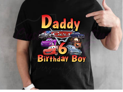 Disney Cars Birthday, Family Matching T-Shirt