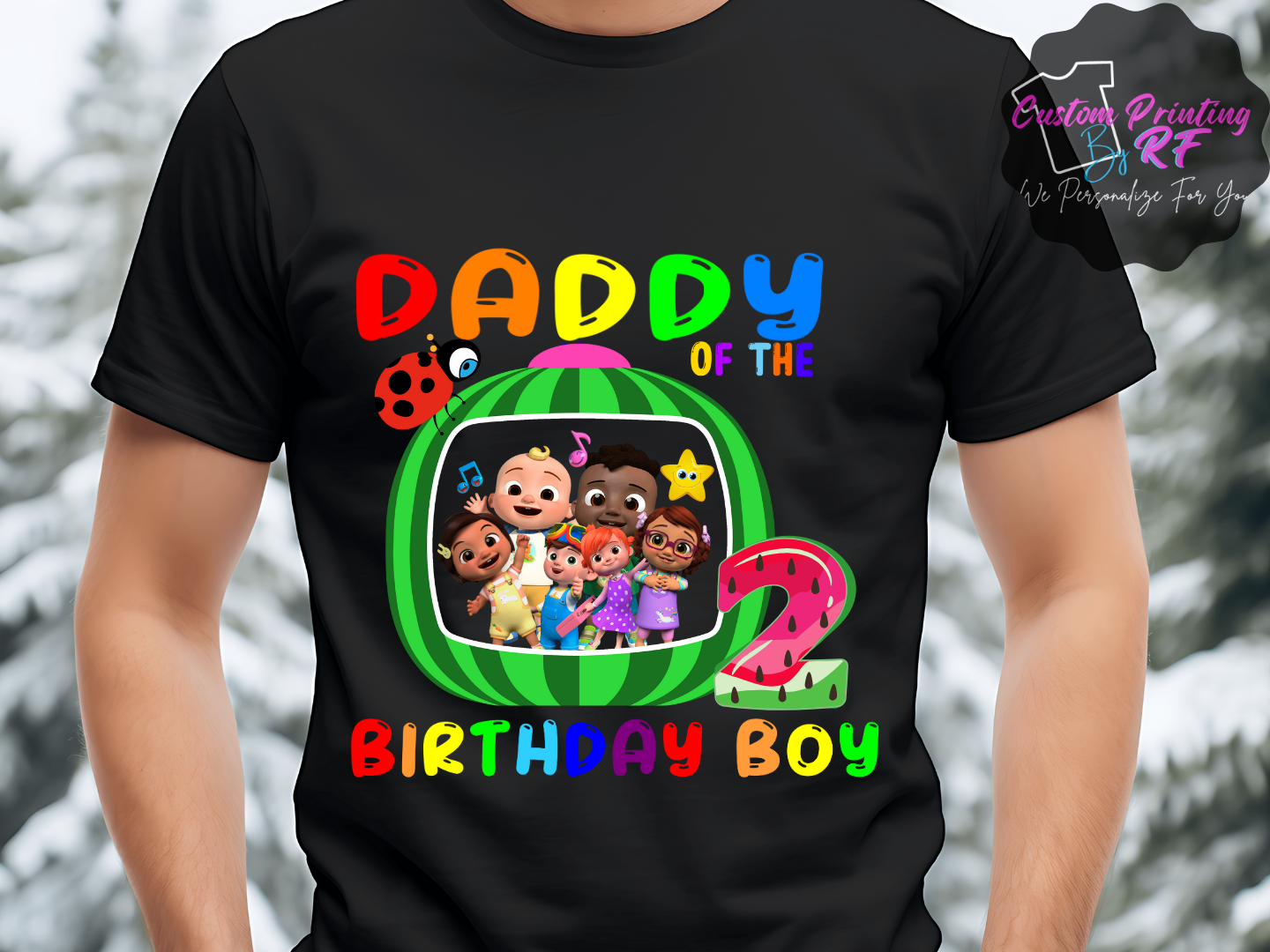 Cocomelon Toddler Birthday Shirt, Custom Family Matching T-Shirts