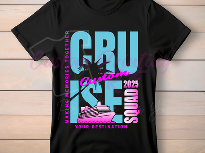 Vacation Cruise Custom Shirts, Making Memories Together Squad T-shirt