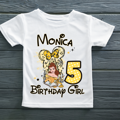 Disney Princess Birthday Shirt Custom Family Matching Shirts