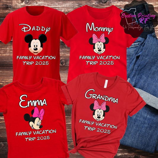 Disney Vacation Family Matching Shirts