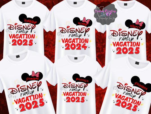 Disney Vacation Family Matching Custom Shirts