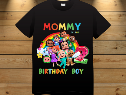 Cocomelon Birthday Boy Shirt, Family Matching T-Shirts