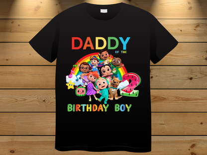 Cocomelon Birthday Boy Shirt, Family Matching T-Shirts