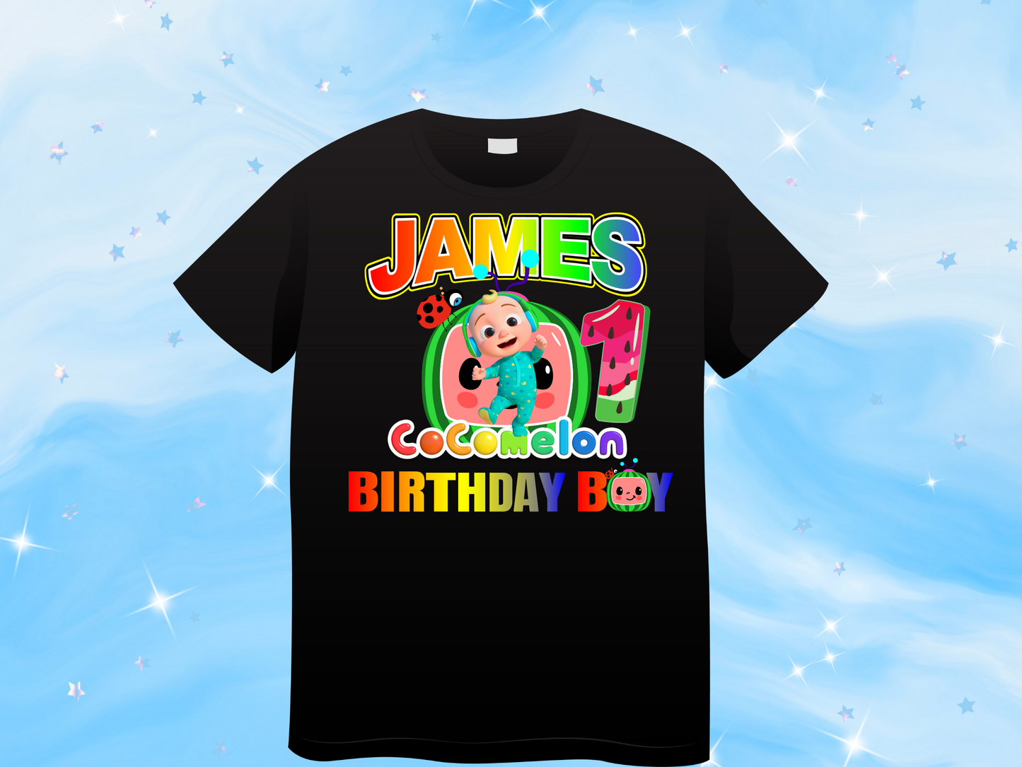Cocomelon Birthday Boy Shirt, Family Matching T-Shirts