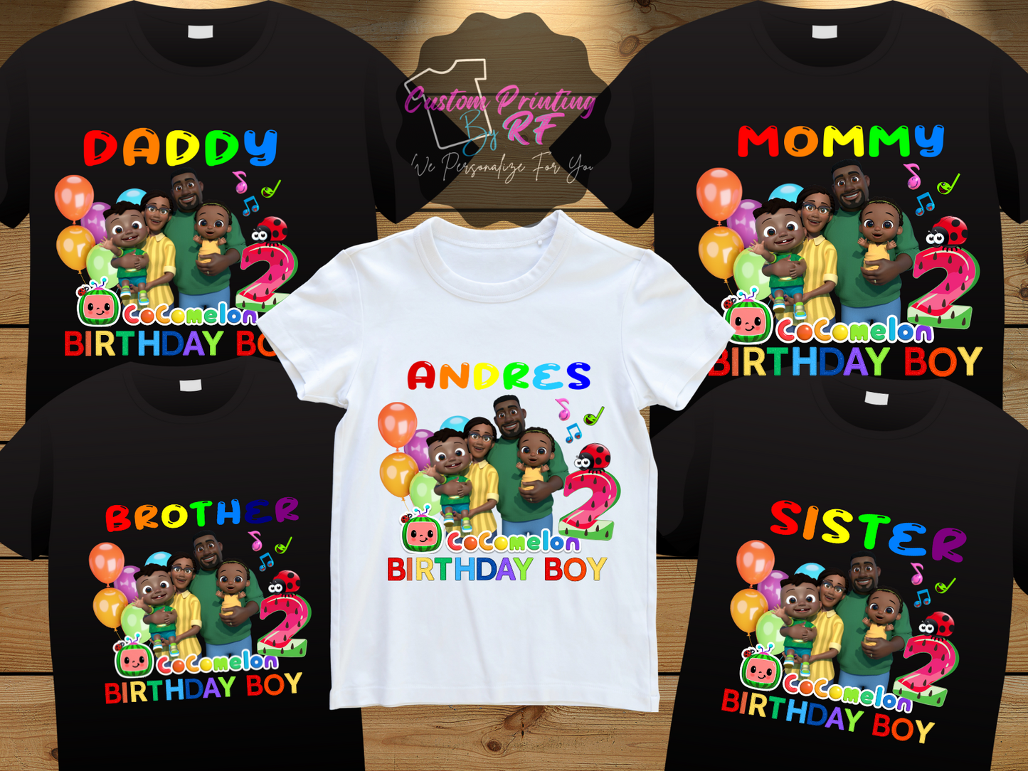Cocomelon Cody Birthday Boy Shirt, Family Matching T-Shirts