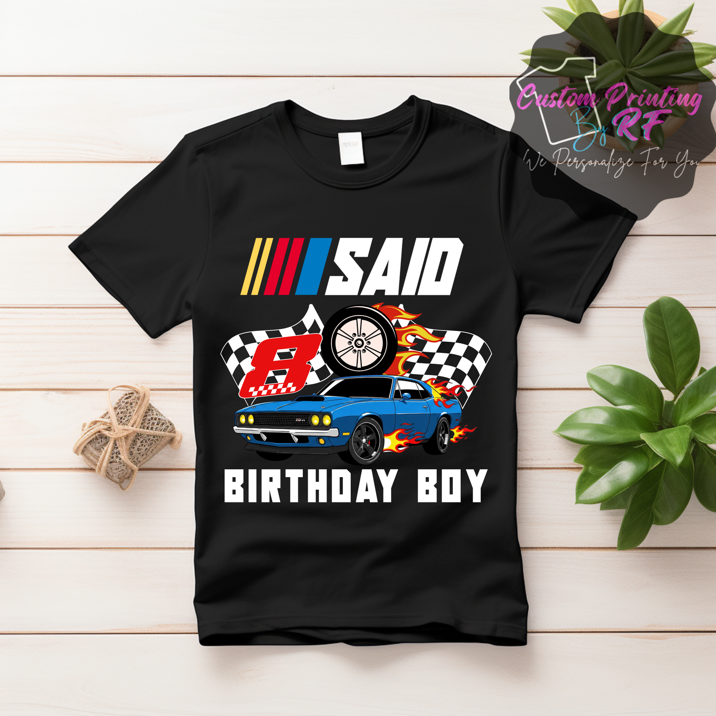 Nascar Birthday Boy Shirt, Family Matching T-Shirts