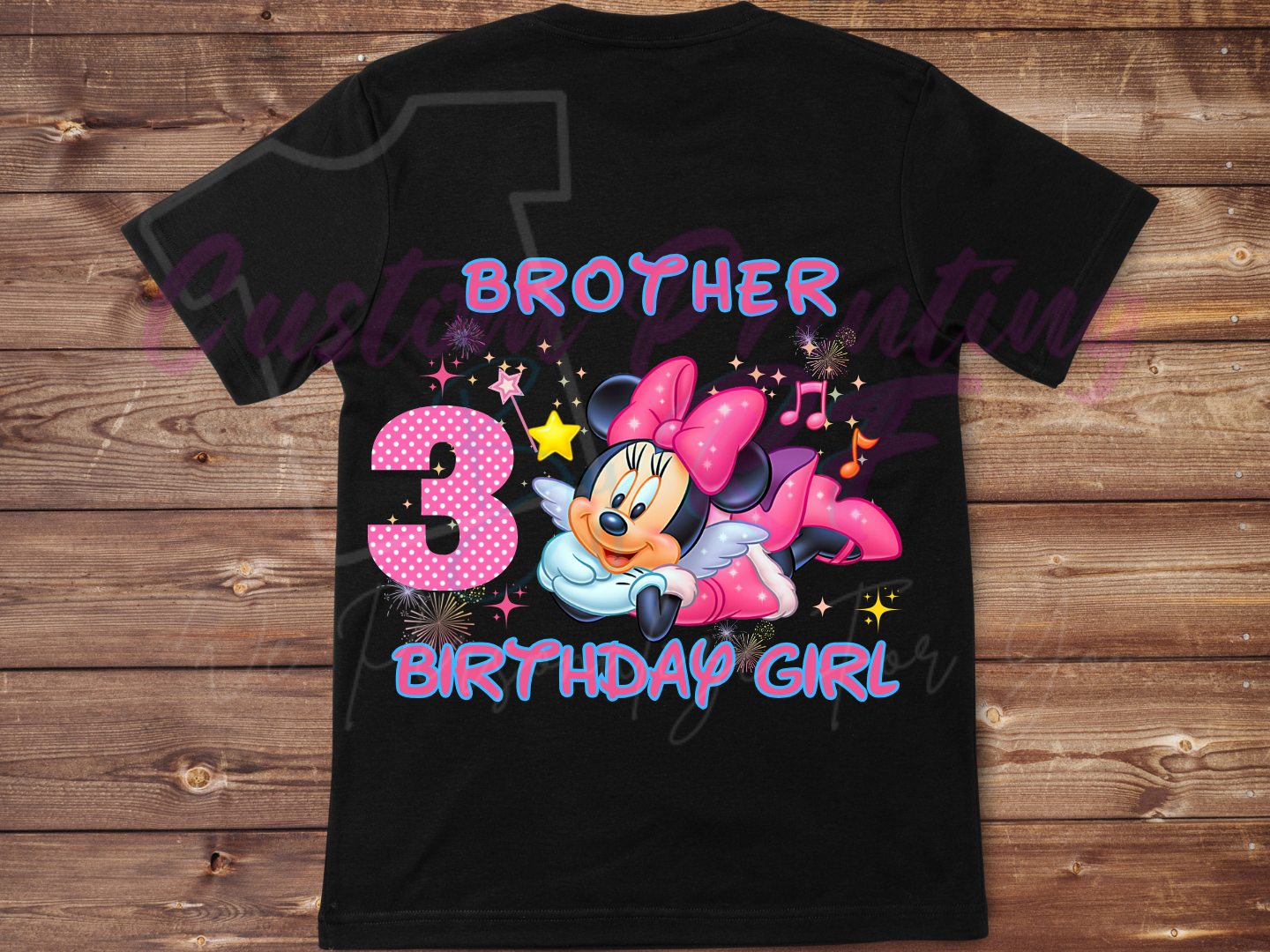 Disney Minnie Birthday Shirt Custom Family Matching Shirts