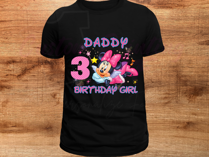 Disney Minnie Birthday Shirt Custom Family Matching Shirts