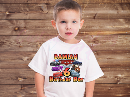 Disney Cars Birthday, Family Matching T-Shirt