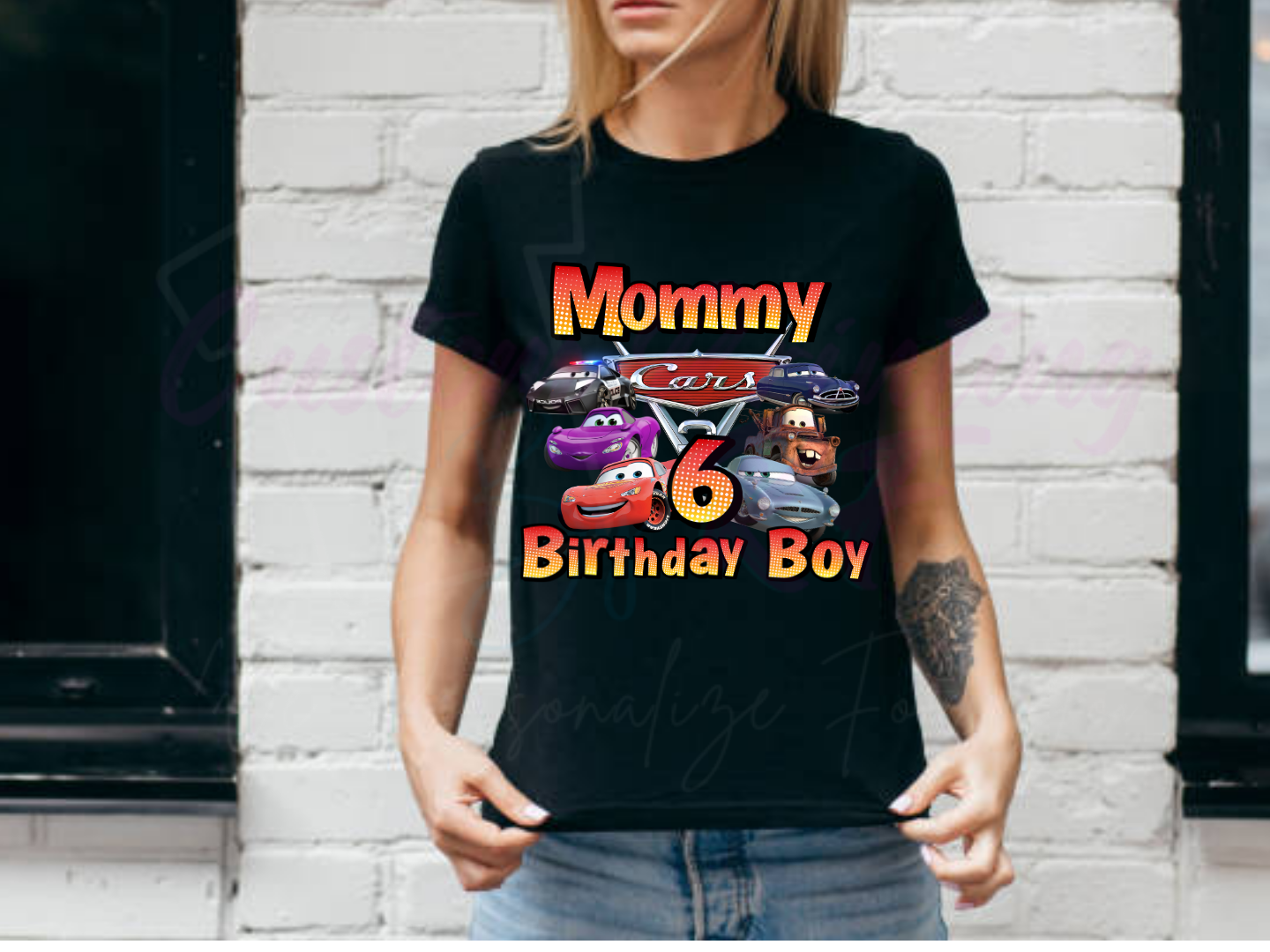 Disney Cars Birthday, Family Matching T-Shirt