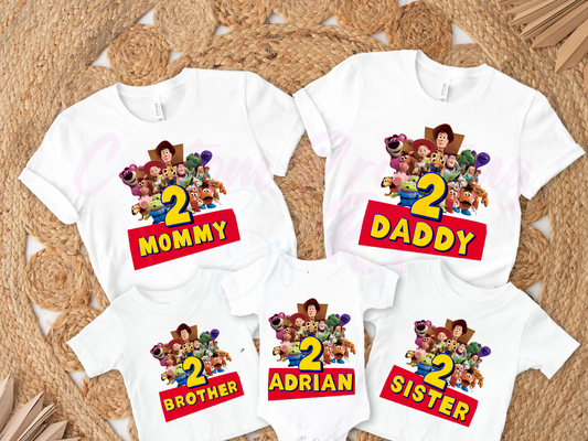 Toy Story Birthday, Family Matching T-shirt