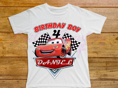 Disney Cars Birthday, Family Matching T-Shirt