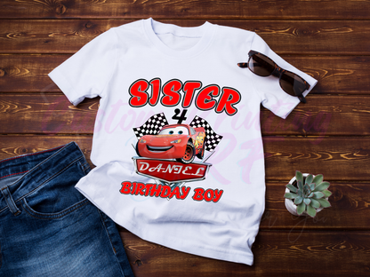 Disney Cars Birthday, Family Matching T-Shirt