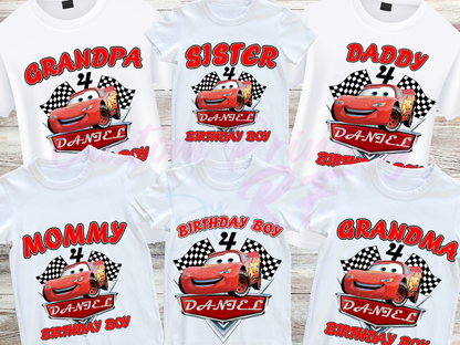 Disney Cars Birthday, Family Matching T-Shirt