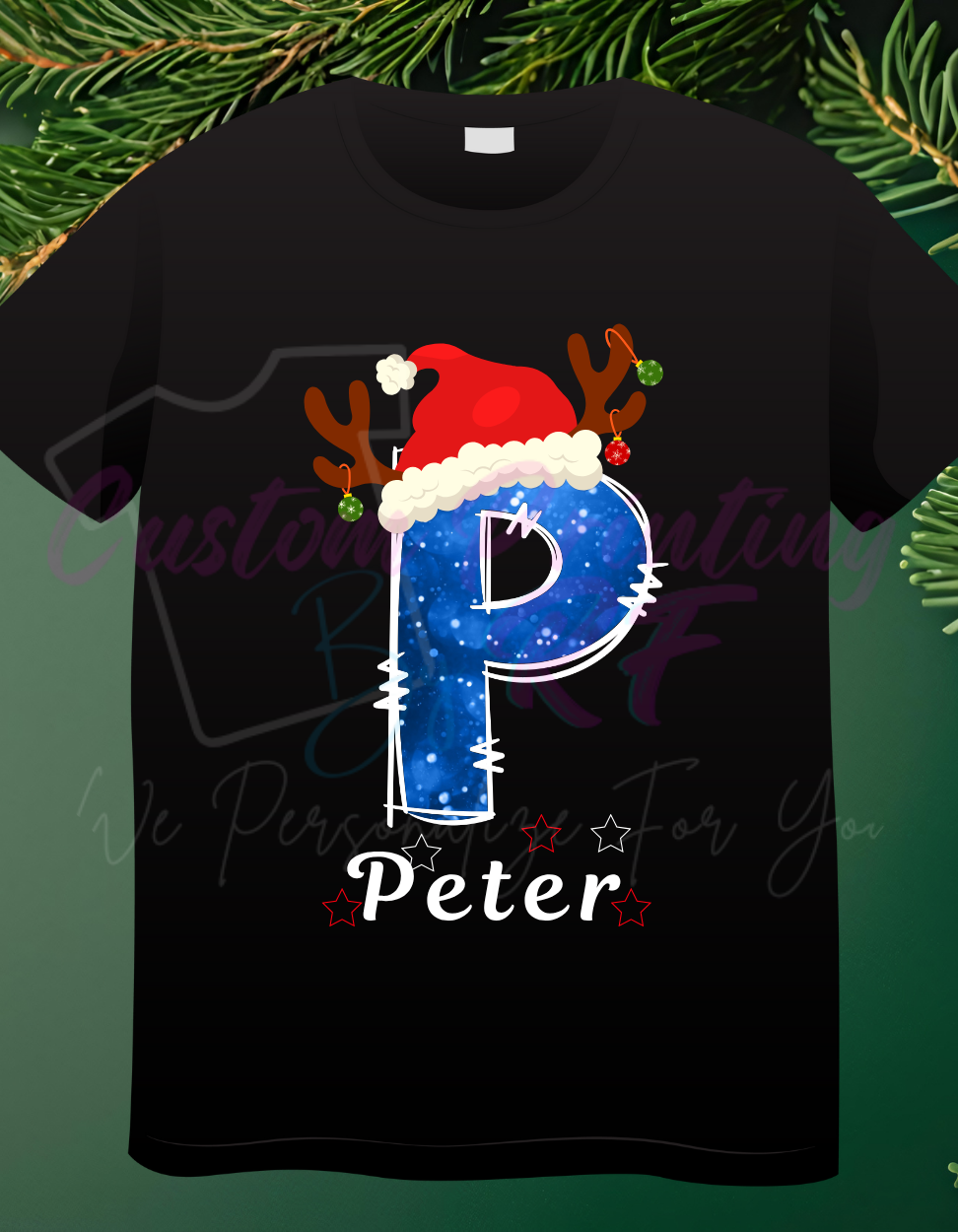 Christmas Name Custom Shirts, Personalized Family Matching Shirt