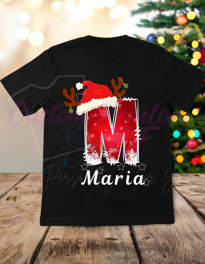 Christmas Name Custom Shirts, Personalized Family Matching Shirt