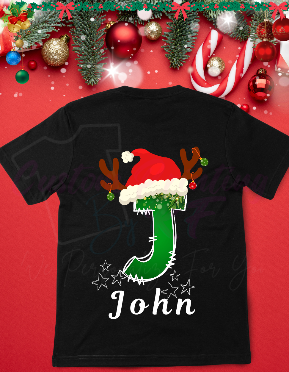 Christmas Name Custom Shirts, Personalized Family Matching Shirt